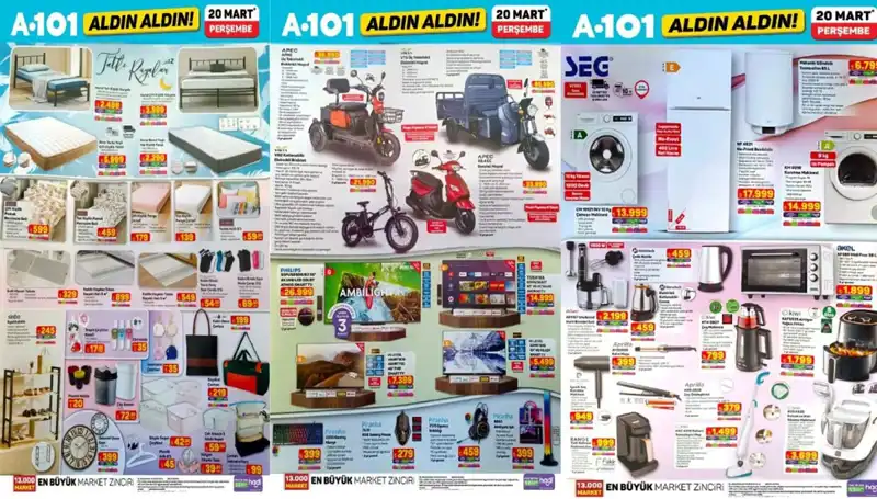 A101 20 Mart Kataloğunda Uygun Fiyatlı Ev Ürünleriyle Şaşırtıyor!