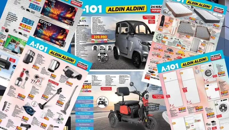 A101'in Yeni Aktüel Kataloğunda Perde, Halı ve Elektronik Ürünler Var!