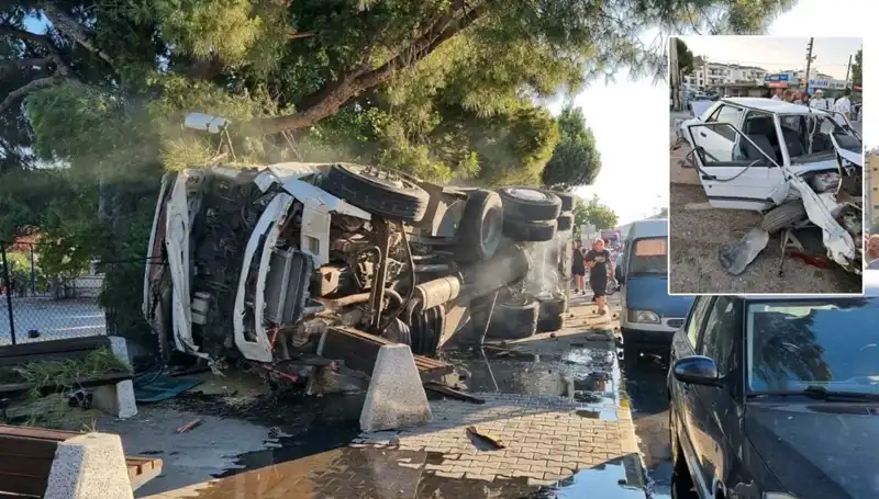 Freni Patlayan Kamyonun Trafik Işığında Yarattığı Dehşet Anları