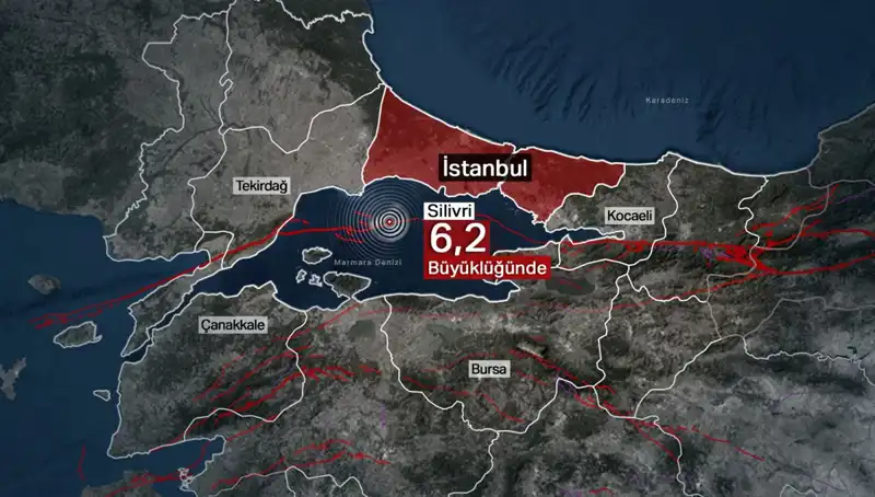 İstanbul'u Sarsan Deprem: 6,2 Büyüklüğünde Korkutan Sarsıntı
