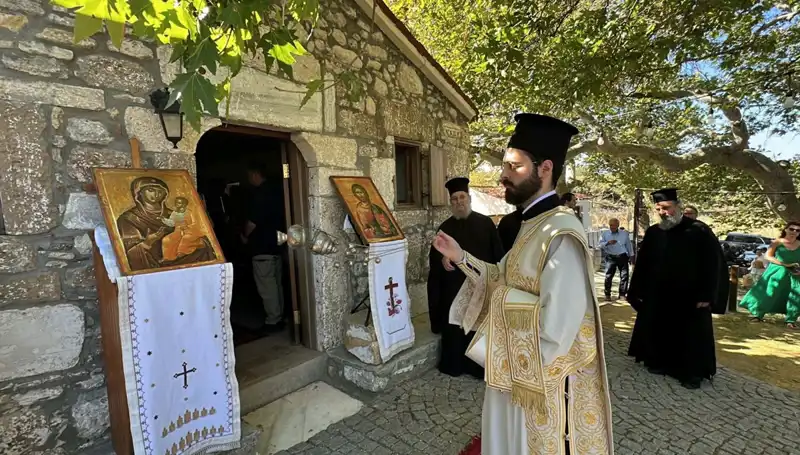 Bozcaada'da Geleneksel Aya Paraskevi Günü Ayini Yapıldı