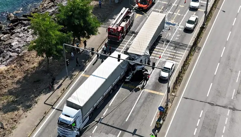 Karadeniz Sahil Yolu'nda Feci Zincirleme Kaza: Bir Tır Şoförü Hayatını Kaybetti