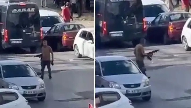 Başakşehir'de Pompalı Tüfekle Sokağa Çıkan Şahsın Korkutan Olayı