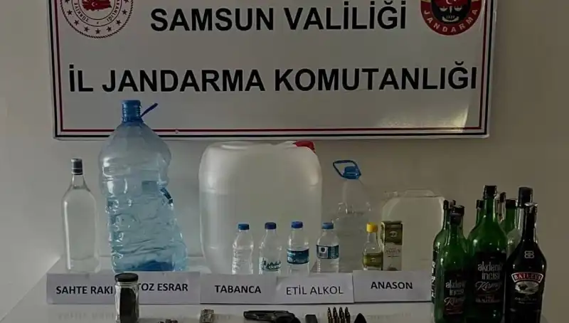 Samsun'da Sahte İçki Operasyonu: Yürekleri Ağaçlandıran Litrelerce Hacim!