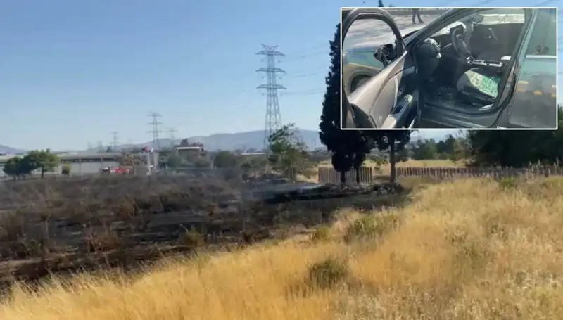 İzmir’deki Otluk Alanda Çıkan Yangın, AVM Otoparkını Tehdit Etti!