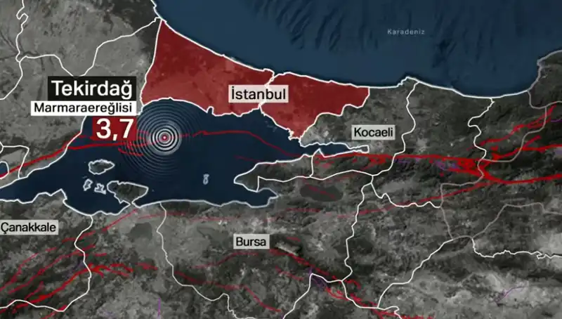 Marmara Denizi'nde Sarsıcı Deprem: 3,7 Büyüklüğünde! Neler Oluyor?