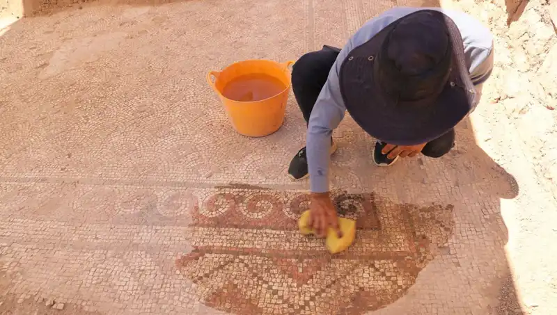 Mardin'de 1500 Yıllık Tarihi Mozaik Açığa Çıktı: Deneyimle Geçmişe Yolculuk