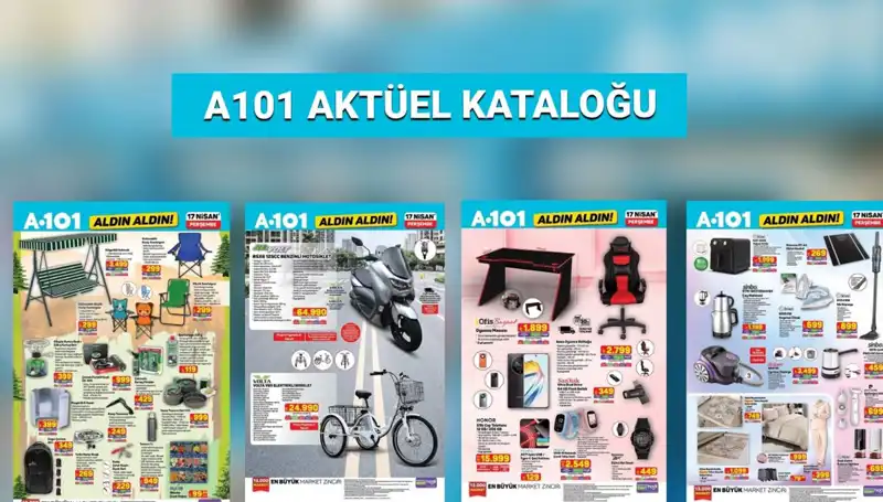 A101 Market’in 17-24 Nisan Aktüel Kataloğunda Kaçırılmayacak Fırsatlar!